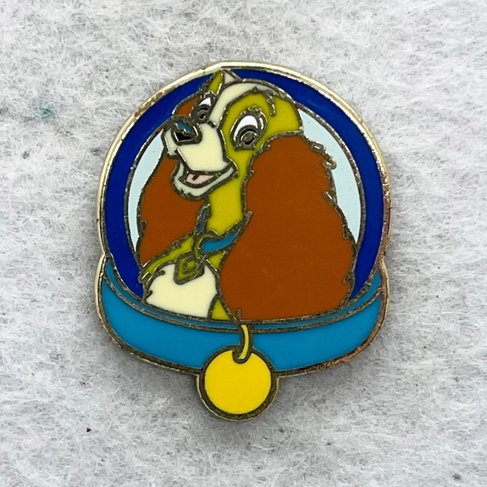 🔮 5/$25 Disney Lady And The Tramp Lady Collar Pin